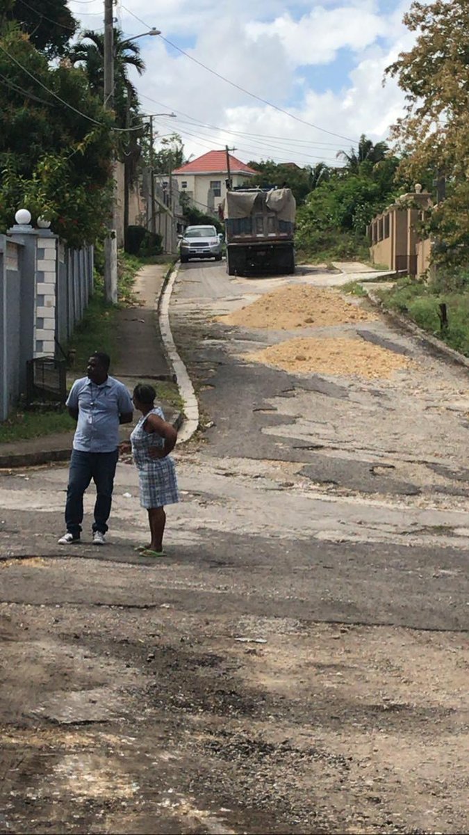 StJamesWCJLP's tweet photo. We are now focusing on renovating Arcadia Drive in the Mt Salem Division through the #WorkingMP's Road Infrastructure Upgrade Project. #PromiseMadePromiseKept
#TeamMarlene
#ServiceIsWhatWeDo
#RealRepresentation https://t.co/ssTNvvNEPM