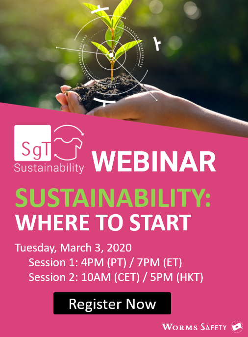sgttextile's tweet photo. A growing number of companies are looking to integrate sustainability into their strategy. However, many wonder where to start. Join our webinar on Tuesday, March 3 and discover our tips to help you begin your sustainability journey.  
Register now - https://t.co/OtmYefFdIs https://t.co/hKJb2IIddc