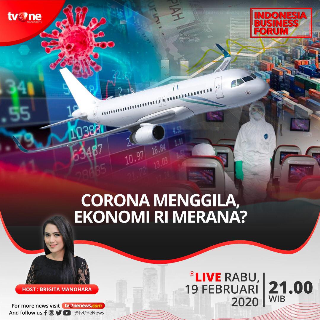 IBFtvOne's tweet image. Mewabahnya virus corona ikut berdampak bagi perekonomian Indonesia.Sejumlah sektor mulai terimbas. Bahkan pertumbuhan ekonomi RI diprediksi di bawah lima persen. Apa langkah yang harus diambil? Mampukah ekonomi kita bertahan? @IBFtvOne @whatsonTVONE cc @karniilyas