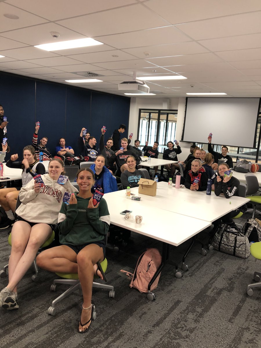 La Trobe Nutrition (@ltunutrition) on Twitter photo Great to see <a href="/BrookeDevlin/">Brooke Devlin</a>
and @anthea_45 speak about Nutrition, Recovery and Sleep in basketball training at the <a href="/latrobe/">La Trobe University</a> Basketball League Training Camp with <a href="/LaTrobeSport/">La Trobe Sport</a> at the new Sports Park yesterday.
I think everyone enjoyed their @ChobaniAU too! Great to see <a href="/BrookeDevlin/">Brooke Devlin</a>
and @anthea_45 speak about Nutrition, Recovery and Sleep in basketball training at the <a href="/latrobe/">La Trobe University</a> Basketball League Training Camp with <a href="/LaTrobeSport/">La Trobe Sport</a> at the new Sports Park yesterday.
I think everyone enjoyed their @ChobaniAU too!