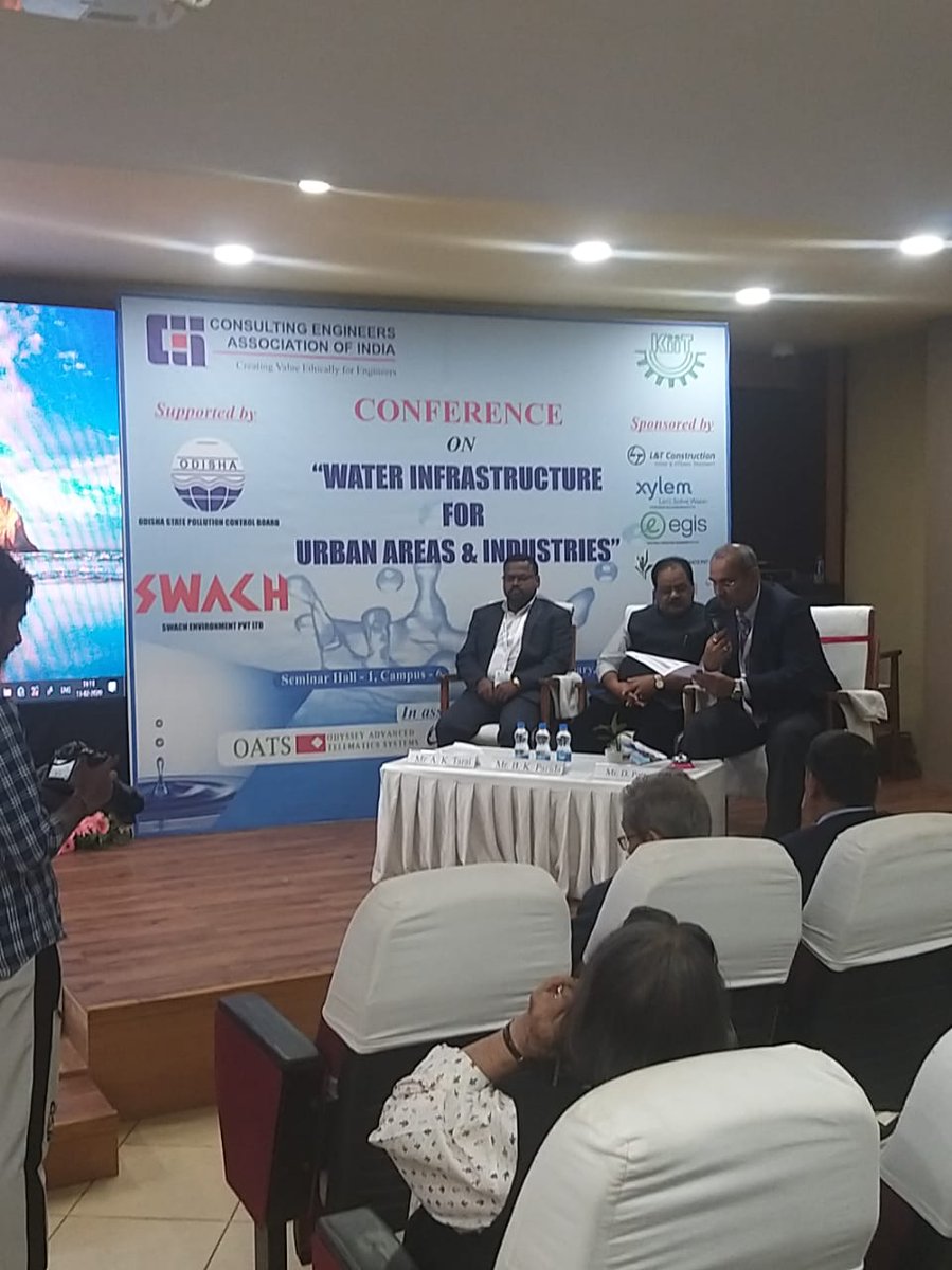IPEGlobal's tweet photo. IPE Global participated in ‘Water Infrastructure for Urban Areas &amp; Industries’ conference organised by Consulting Engineers Association of India in Bhubaneswar, Odisha. 
#UrbanDevelopement #Wastewatermanagement #GovernmentofIndia #BOD #COD #TreatmentPlant https://t.co/MVTTSwjD6n