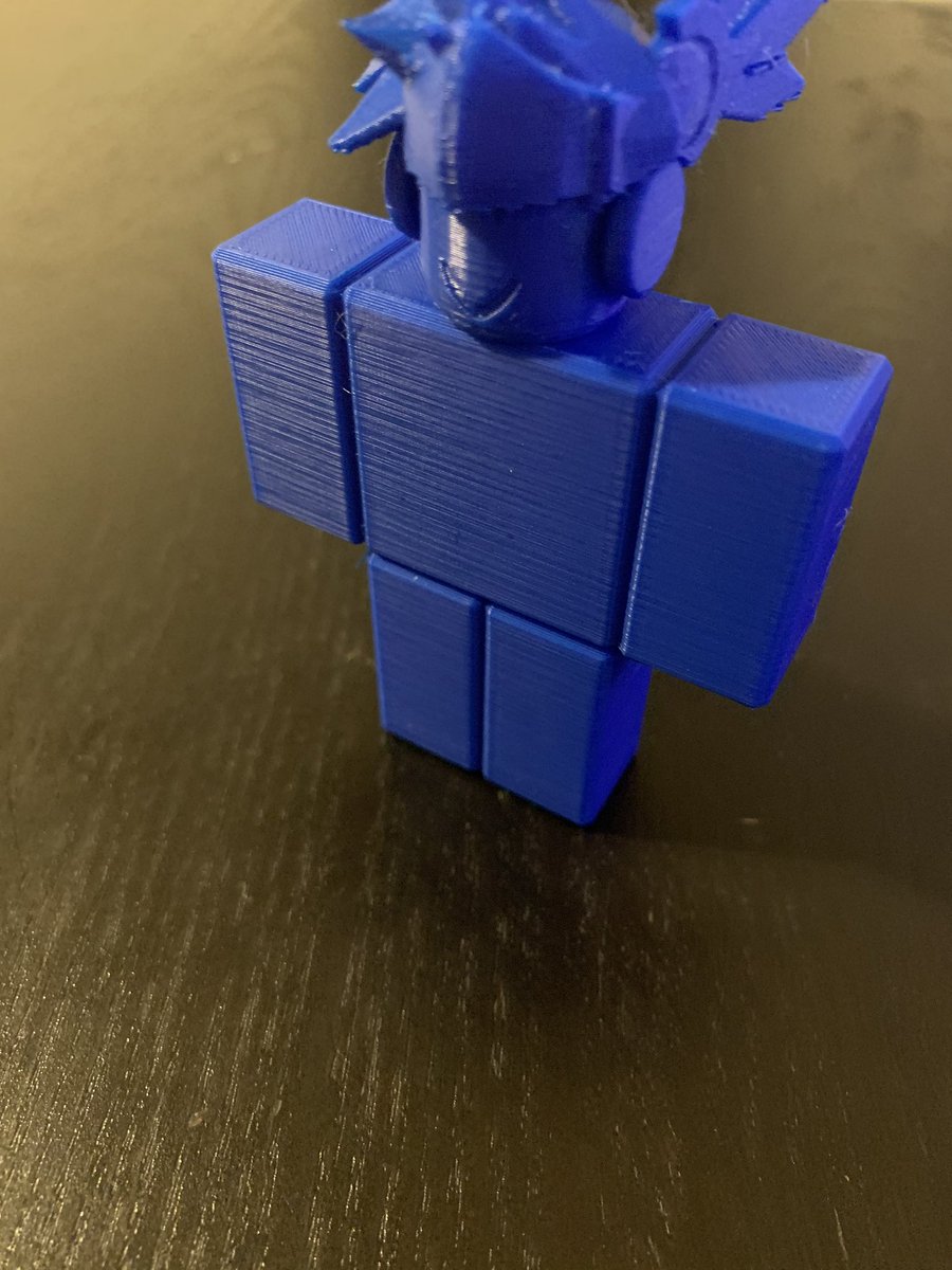 Chris On Twitter Got A 3d Printed Version Of My Roblox Character Lol - 3d printed roblox character