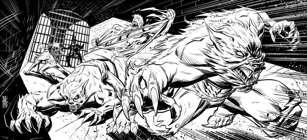 daveswartzart's tweet photo. I have begun work on a little side project where I update my college work. This is just a snippet of a werewolf transformation piece. The first 2 are now, the last one is the original.
#werewolfdrawing #werewolfdrawings #daveswartzart #werewolf #werewolftransformation #wolfman https://t.co/VPr66oCeTT