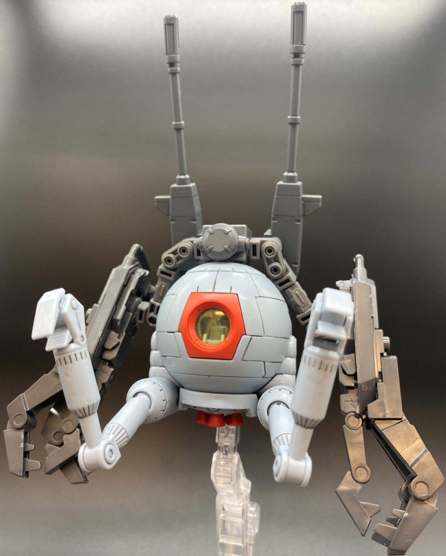 The Gundam Base システムウェポンカスタマイズ 1 144 ガンダムベース限定 システムウェポンキット 003 004 と Hg 1 144 Rb 79 ボールツインセットを組み合わせてボールを近接特化にカスタムしてみました アームアームズ等の3 軸ジョイントを