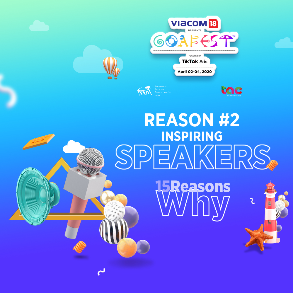 Viral stories from ultra-viral speakers! We are ready with our reasons, what are yours to visit Goafest 2020?
Fill the comments section with your answers and stand a chance to win Amazon Gift Vouchers!

#Goafest2020 #GoGoafest #Goa #Advertising #Media #Abby #Awards