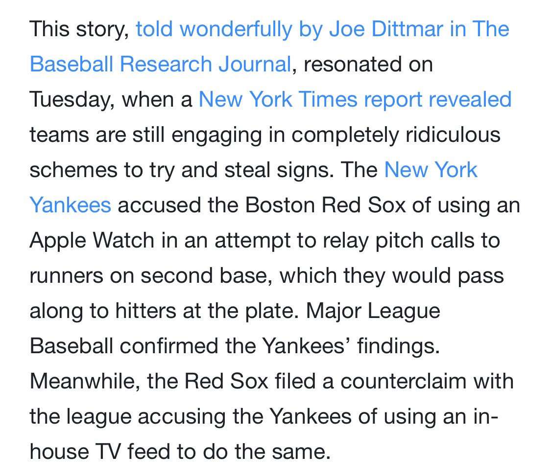 adamclanton's tweet photo. “Own what your team did!”

“Wear it, Houston!”

“Saying ‘everyone else is doing it’ is no excuse, you cheating bastards!”

And then a short trip down memory lane to @JeffPassan’s article from 2017, where it’s all fun and games when it’s #Yankees &amp; #RedSox: https://t.co/7vWoEdxizE https://t.co/1y5BCsmq9o