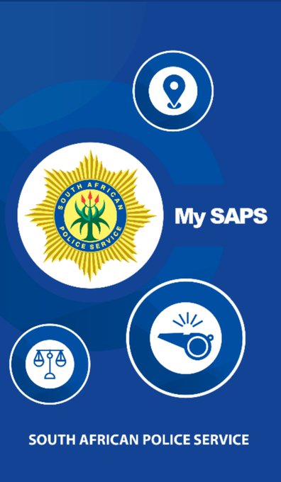 GovernmentZA's tweet photo. Good morning SA. Do you know the #MySAPSapp? 
The App allows citizens to:  • provide #TipOffs anonymously through the app  • finding the nearest police station and facilities  • Quick access to all official #SAPS Social Media platforms https://t.co/jdrONl6emP @SAPoliceService https://t.co/lgk9fba6if