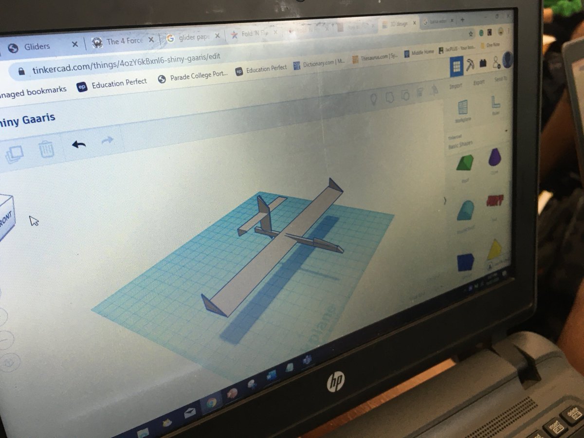 Year 9 ExCEL students researching and designing gliders with #STEM and #VR - full integration of #Science #Technology #Engineering and #Mathematics! <a href="/ParadeCollegePC/">Parade College</a> <a href="/OPAssociation/">OPA</a>