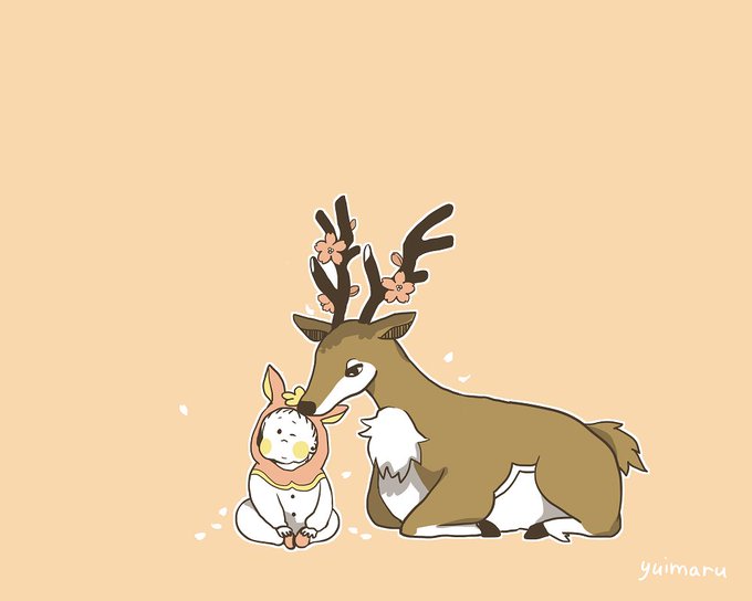 「deer」 illustration images(Oldest)