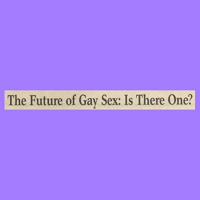 visitinglou's tweet photo. Tiny Lou no. 85 (for TSQ) 🍑 
Working on a piece of writing that we’re excited to share soon which features archival gems such as this headline from a 1990 issue of Bay Area Reporter 💜 #lousullivan #visitinglou https://t.co/qT6J4n4KEE