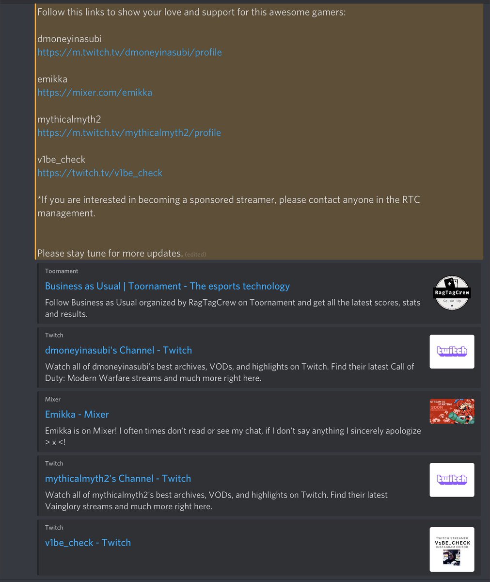 CrewTag's tweet image. For questions regarding this changes, please visit our discord server and look for RTC Management. 😘😘😘