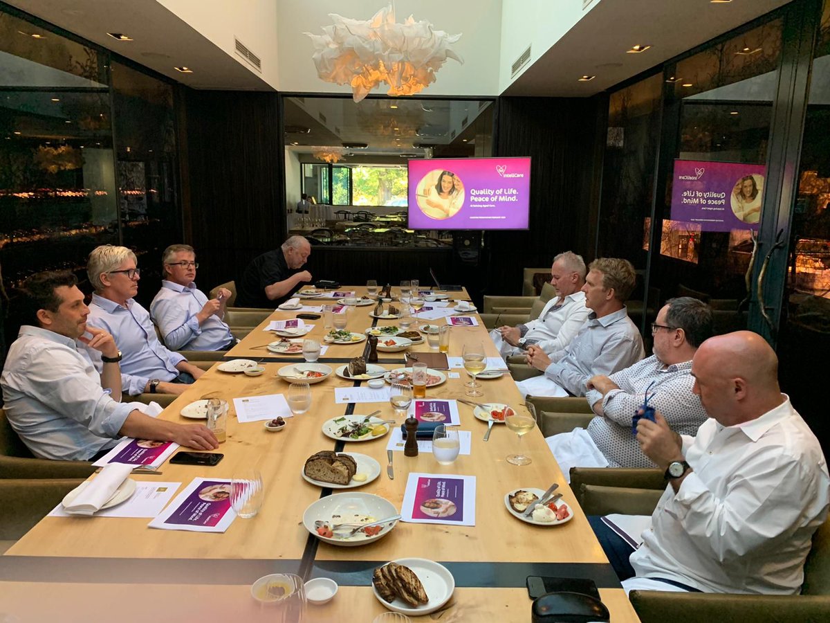 jpequitypartner's tweet photo. InteliCare CEO, Jason Waller delivered a compelling presentation at a private Investors dinner in Melbourne this week 👨🏻📲🧓📈
#InteliCare #growingpopulation #independentliving #JPRoadshow @IntelicareLtd https://t.co/Q8J5LF0Phc
