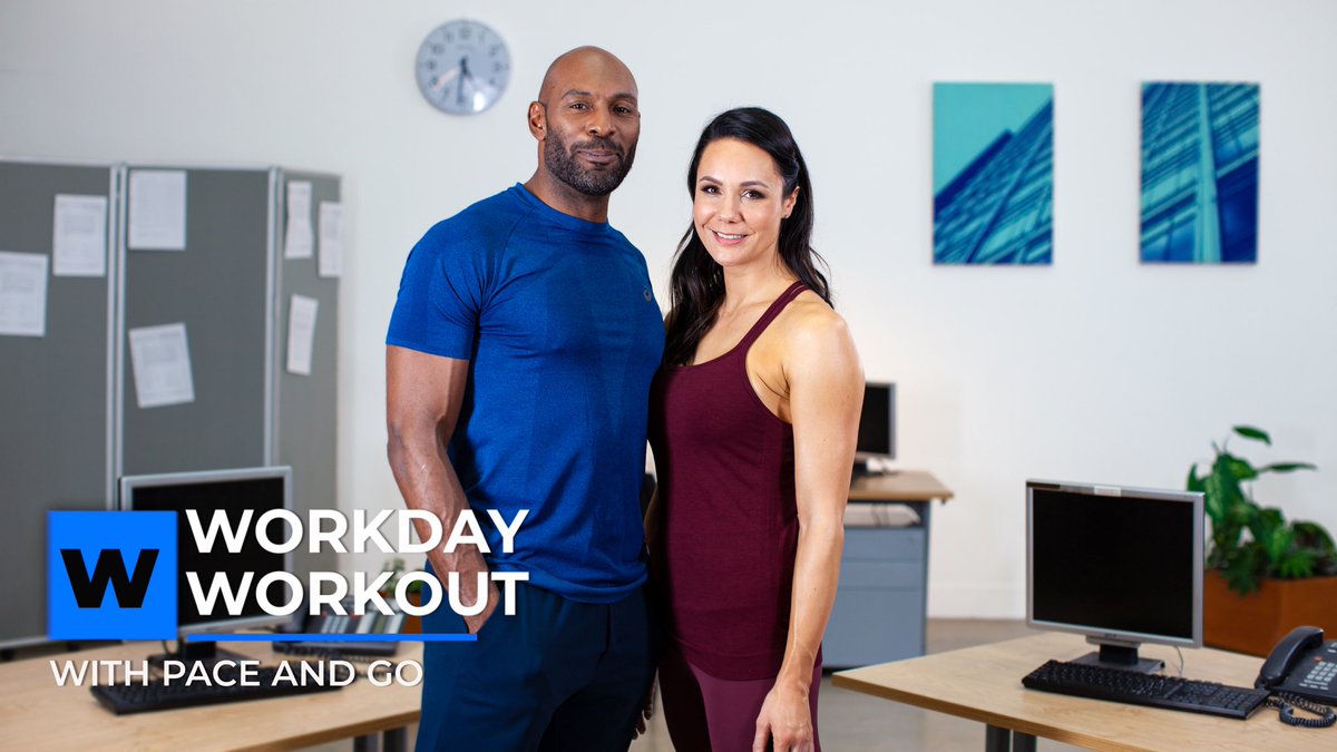 SOOO EXCITED ! To share our new <a href="/grokkerinc/">Grokkerinc</a> Workday Workout online series with you. Join <a href="/officialwayneg/">Wayne Gordon</a> &amp; I for 10 days of sweat-free yet muscle-activating low impact workouts that can be done at the office or anywhere. Click on the link in my bio &amp;use #discountcode paceandgo99