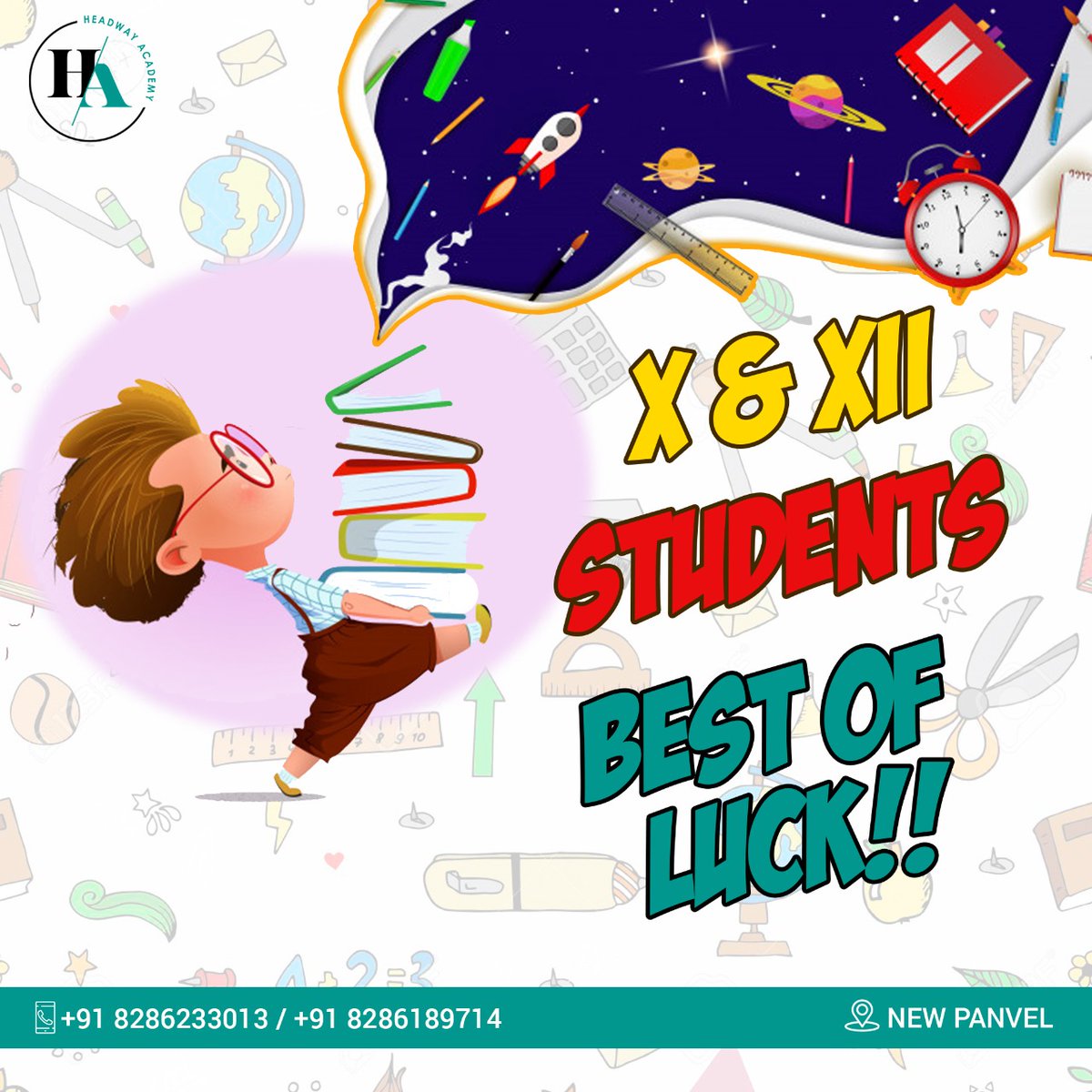 HeadWay_Academy's tweet photo. If you believe in yourself you do not have to fear any challenge. 
Headway Academy wishes all the students success for the exam. Best of luck! 👍

#headway_academy #science_classes #new_panvel #Coaching_Classes_In_New_Panvel https://t.co/7xjy9xhAaS