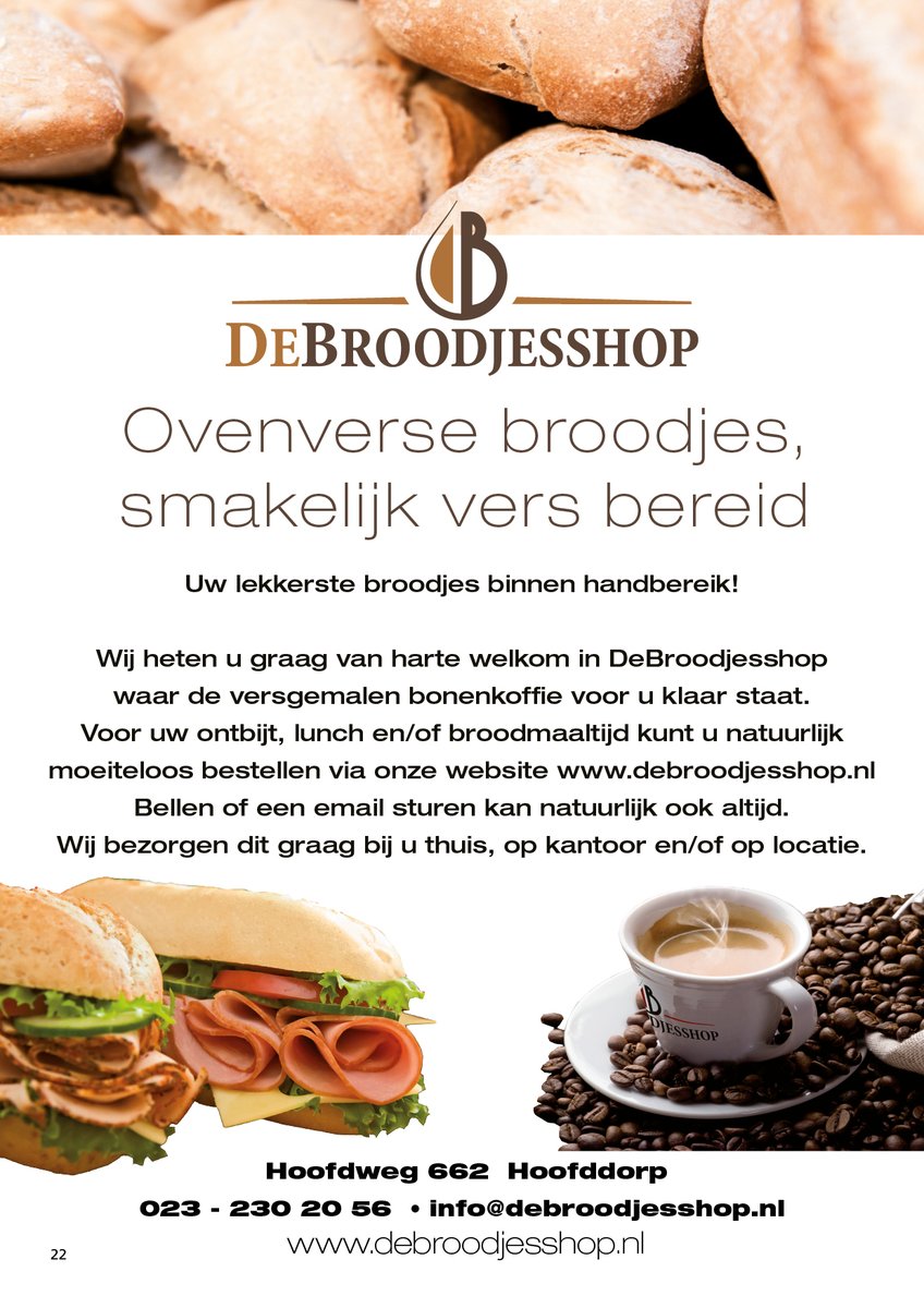 Ovenverse broodjes, smakelijk bereid èn indien gewenst bij u bezorgt. Van harte welkom bij Debroodjesshop, in de nieuwste editie van InfoRegio.
#ovenversebroodjes #thuisbezorgd #ondernemers #zakelijkmagazine