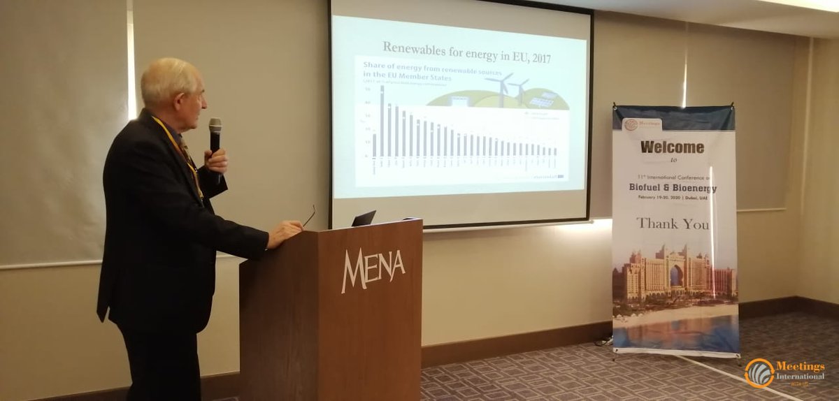 MeetingsInt's tweet photo. Keynote presentation by #Venko_Nikolaev_Beschkov from Bulgarian Academy of Sciences, Bulgaria on "Biogas and carbon dioxide recycling for renewable sources of energy and chemicals" at Biofuel & Bioenergy 2020
#Biofuel_Conference #Bioenergy_Conference #Dubai https://t.co/Fct9d6Kc8F
