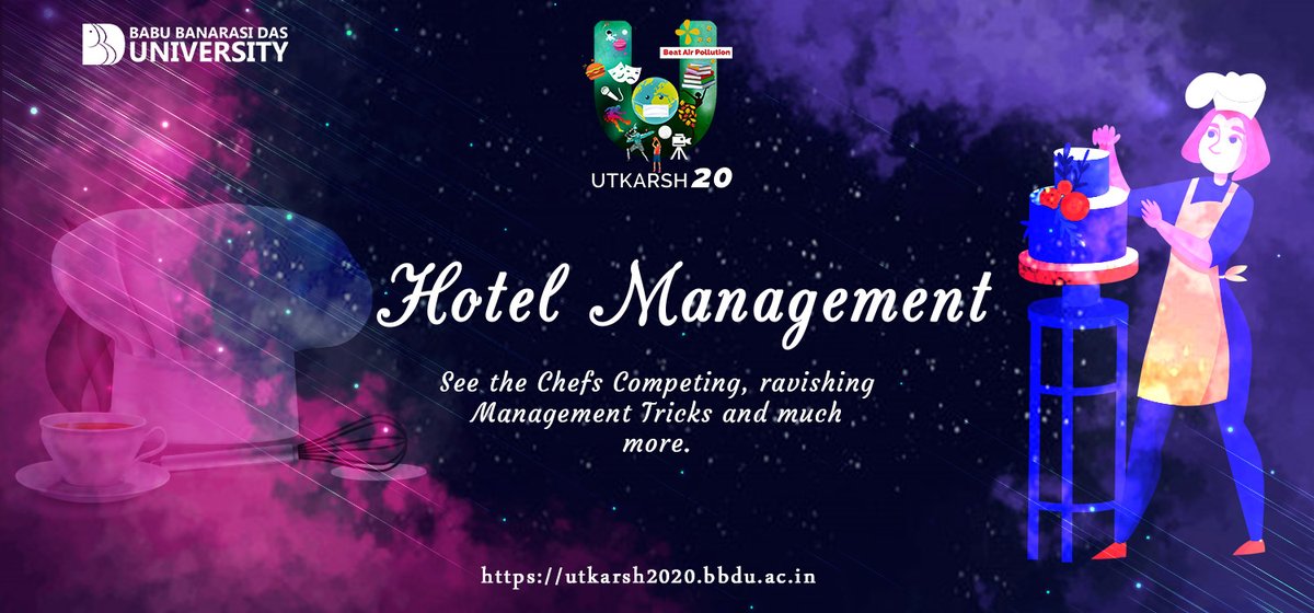 BBD_UNIVERSITY's tweet photo. #Utkarsh2020
It will be exciting to see #experts #battling! So, here we are, #Utkarsh invites all the #HotelManagement #Students to come, #compete and #win exciting #awards.
For registrations visit https://t.co/VSGzVu9lfw
#CollegeDays #Fest #Celebration #Cultural #BBDUniversity https://t.co/kyC1RA1EBU