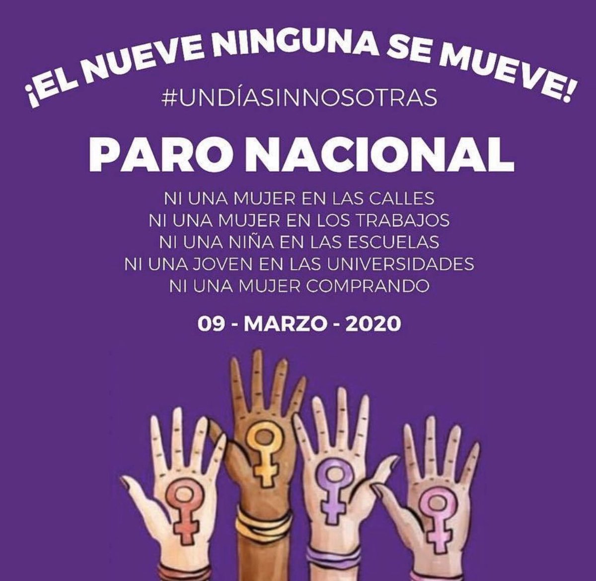 natsinats_'s tweet photo. Si está en tus posibilidades, ¡únete!

#UnDiaSinMujeres #UnDiaSinNosotras #NiUnaMenos #9deMarzo https://t.co/nlx4XgdyfN