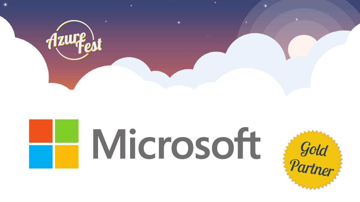 We are excited to announce @Microsoft as Gold sponsor for our mini-conference around Azure: Azure Fest on the 28th of May. Save the date by downloading it on buff.ly/2Y7VAJU #azure #azurefest #free #empoweringothers