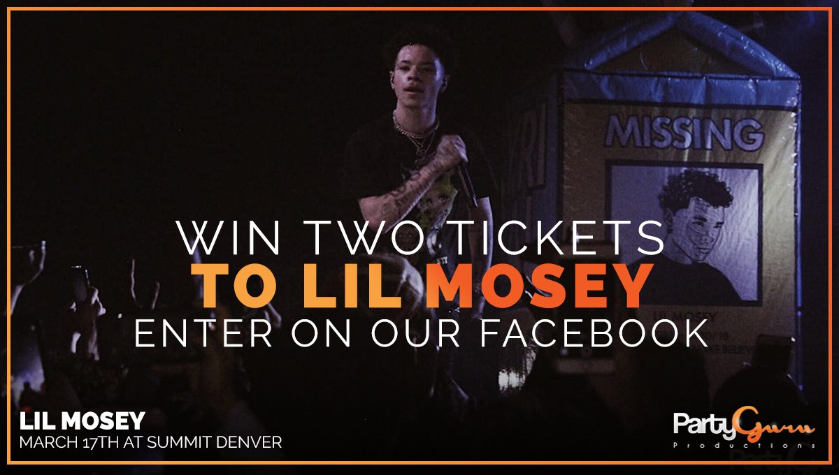 BacardiDestiny's tweet photo. The kid himself @lilmosey is performing at @summitden on March 17th!!! Enter in the contest below for a chance to win tickets to this hot show! https://t.co/ZsyNwptJSe https://t.co/lpWYBEPthw
