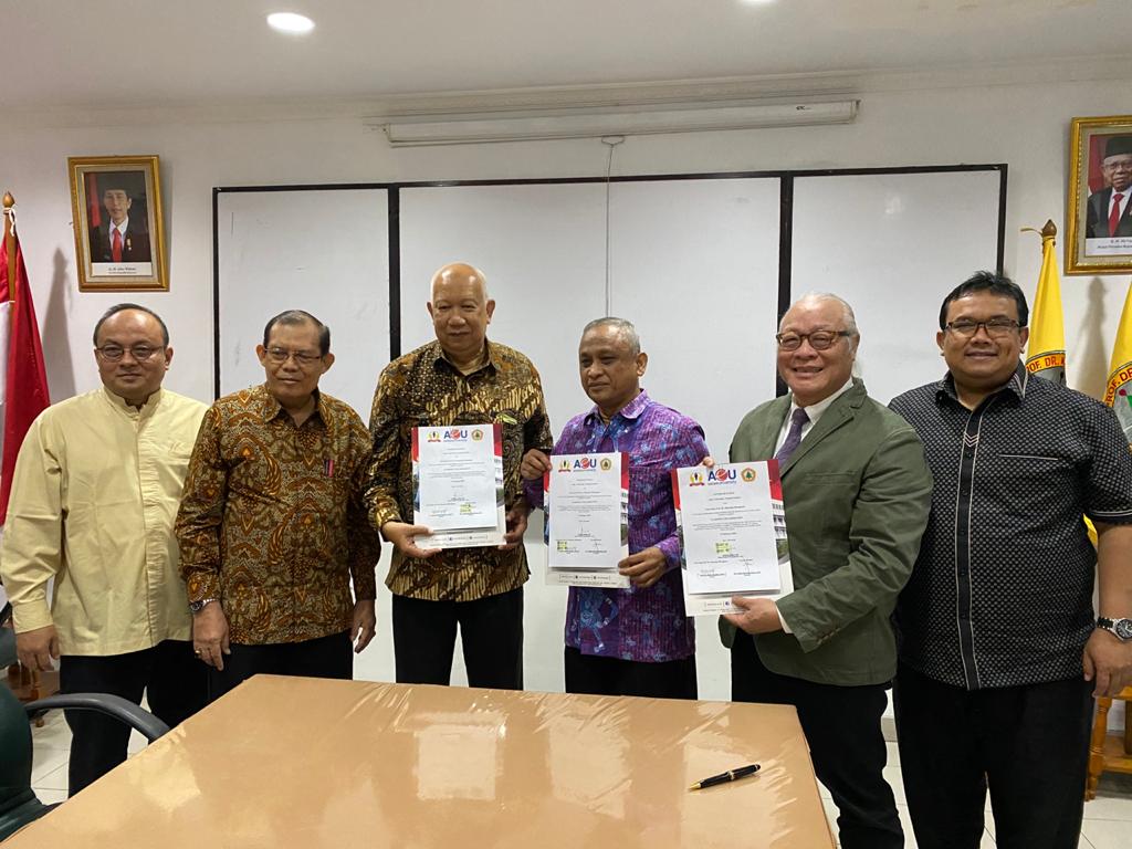 HumasMoestopo's tweet image. Penandatangan MOU antara UPDM(B) dengan Asiae University (AeU) Yayasan Pandita, Rabu tanggal 19 Februari 2020 di Ruang Rapat Lantai 1 Kampus Hang Lekir I No. 8
#MoestopoGueBanget
#MoestopoBeragama
#Moestopo