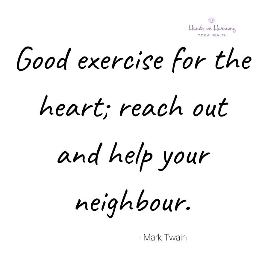 We all get caught up in the hectic day to day of our life, but it's always nice to know your neighbours are there to help. It’s Random Acts of Kindness week, why not try and do something randomly kind for a neighbour today? #randomactsofkindness #kindnessstartswithone #yoga #kind