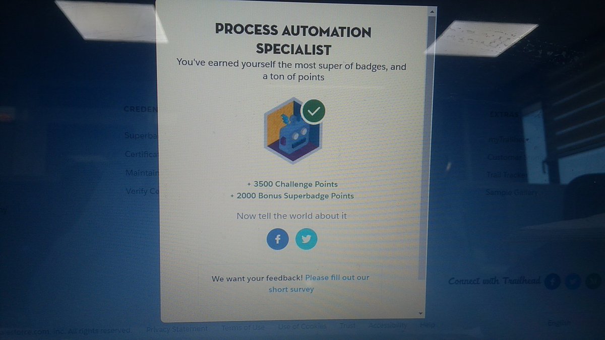AkashDeepSinha_'s tweet photo. #Salesforce #trailblazer #TopTrailblazers #BeASalesforceChamp #ProcessAutomationSpecialist #superbadge #sfdc #TrailHead #TrailheadRanger https://t.co/LpnpvC3Qyh