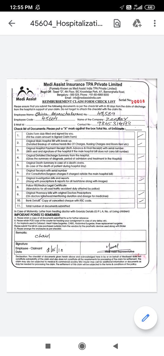 siva_csk's tweet image. #fhpl It's almost 2 years since i have submitted the original claim documents pertaining to my father's hospitalization. None is bothered to respond on the status even after continuous follow-up. HEIGHT OF CHEATING!!!!