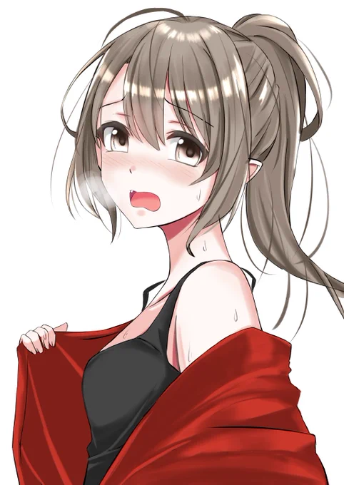 カーディガン脱いだら負けとは…? #さくのしおり 