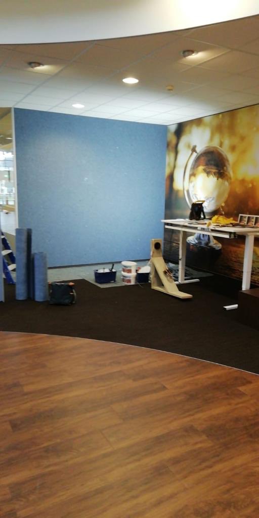 De MVO hoek van <a href="/Boerhofproject/">Boerhof Projectinrichters</a> is verrijkt met een wand  circulaire #Jeansonthewall van <a href="/denimtex/">Denimtex</a> ! #duurzaam #reuse #recycle #biobased