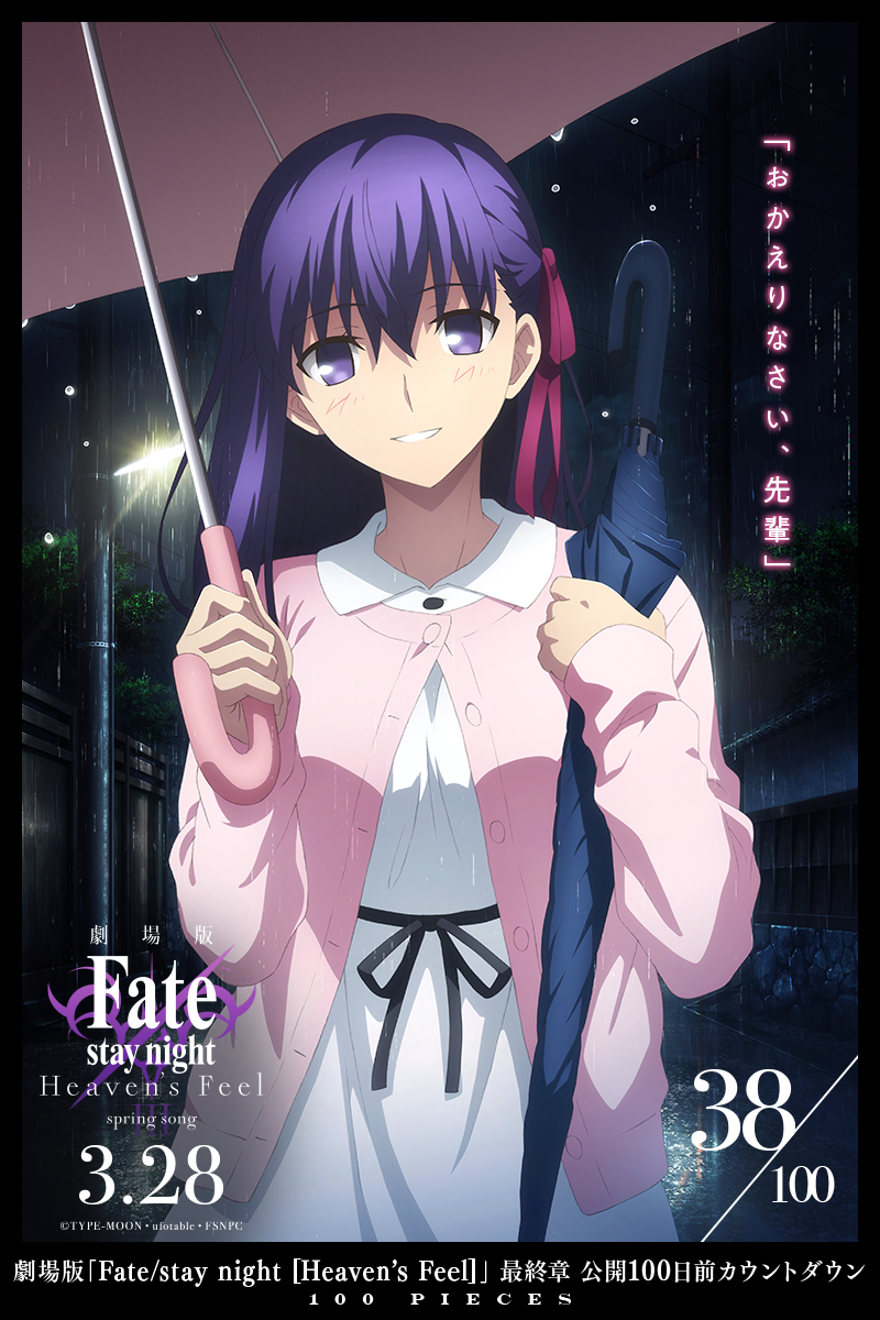 Fate Stay Night Heaven S Feel Iii Spring Song Counts Down To Release With 100 Illustrations Interest Anime News Network