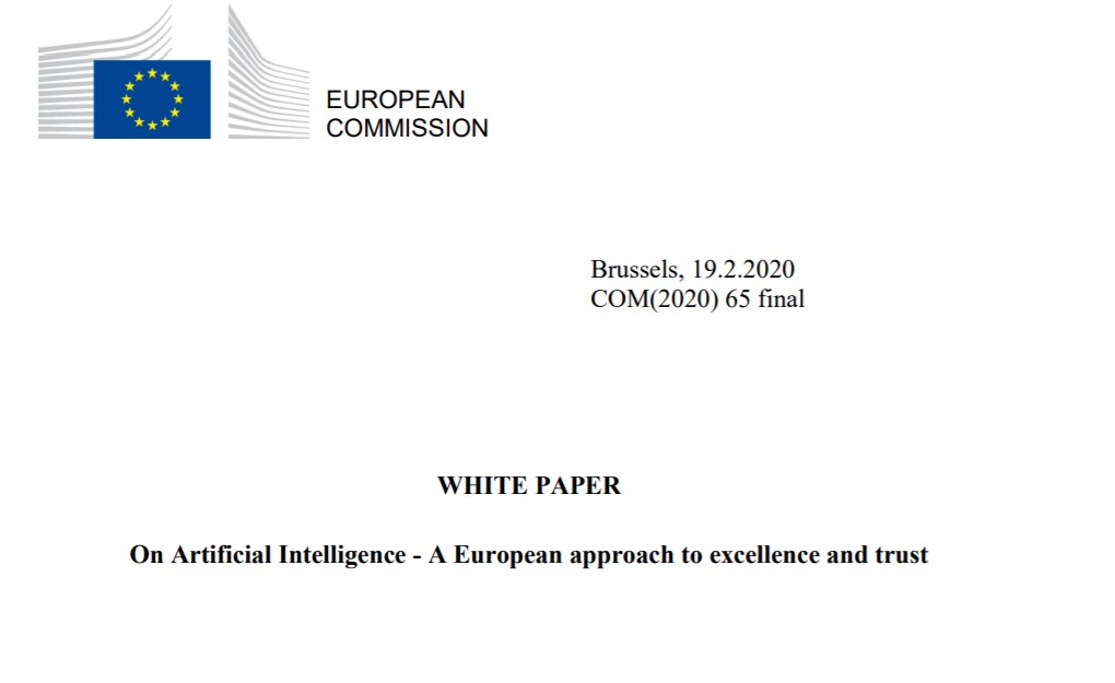 maria_axente's tweet photo. Currently immersed @EU_Commission 's White Paper on AI - A European approach to excellence &amp; trust - can be found here: https://t.co/yubZaRTIyk. 
Comments till 19 May 2020. https://t.co/plBCwFqLS4