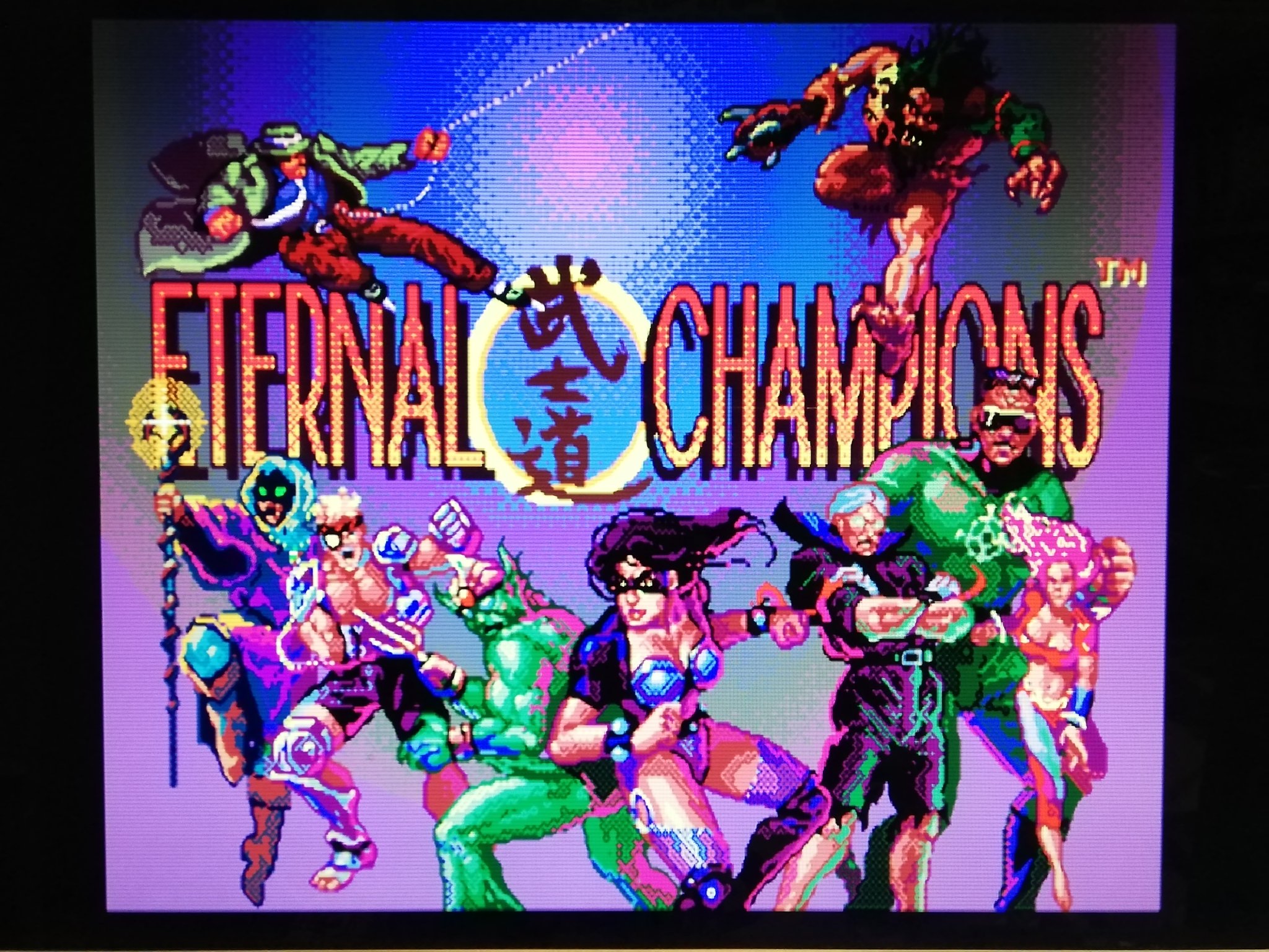 めがどらー 1994年 2月18日 エターナルチャンピオンズ 発売26周年おめでとうございます 武士道とは黒い蘭の花 Com戦は超反応で激ムズ 対戦ではめちゃくちゃなハンデ付けられたり様々な設定可能なのでアクティベーター御用達の格ゲーw