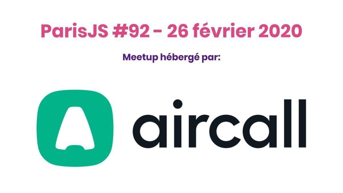 Les inscriptions pour le meetup de mercredi prochain sont ouverte. Au programme Design system, Reason &amp; SSE . Un grand merci à <a href="/aircalltech/">Engineering @ Aircall</a> pour l'accueil ! meetup.com/fr-FR/Paris-js… #parisjs91