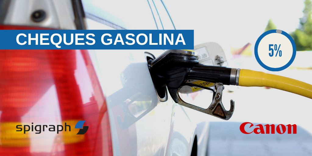 Spigraph_es's tweet photo. ¡Vuelven los cheques gasolina de Canon! Disfruta desde ya de un 5% en cheques gasolina por tu compra en escáneres documentales. 
  
Más info➡️https://t.co/LUVCVgZanT https://t.co/LV6q7xPcrF