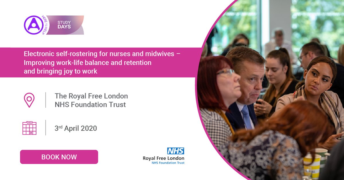 RLDatixUKI's tweet photo. Looking to roll out electronic #selfrostering at your trust? Why not join us at our upcoming #studyday where @RoyalFreeNHS will be sharing their story and tips.
Only a few spaces left.... https://t.co/tDV17szQmh
#selfroster #flexwork #nhs #sharingbestpractices #happystaff https://t.co/Z8tOpNFB64