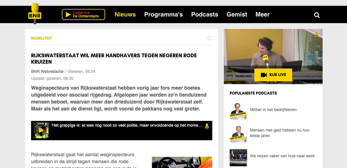 Rijkswaterstaat gaat het aantal weginspecteurs uitbreiden in de strijd tegen mensen die rode kruizen op matrixborden negeren. Ook wordt het toezicht verscherpt op vrachtwagen chauffeurs die de maximale doorrijhoogte negeren. Luister bit.ly/2SWgU45 
#BNR #Traffic #Data