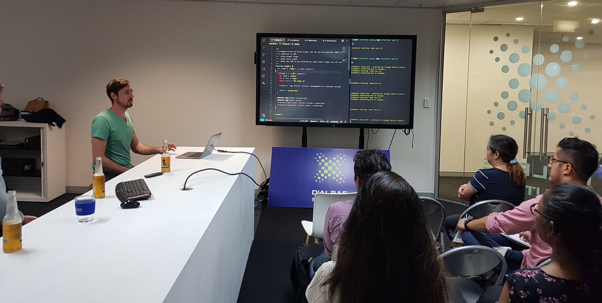 JLante's tweet photo. #SITBNE Session 2 - Modern JavaScript by @_jorgt https://t.co/3U9vVAzegk