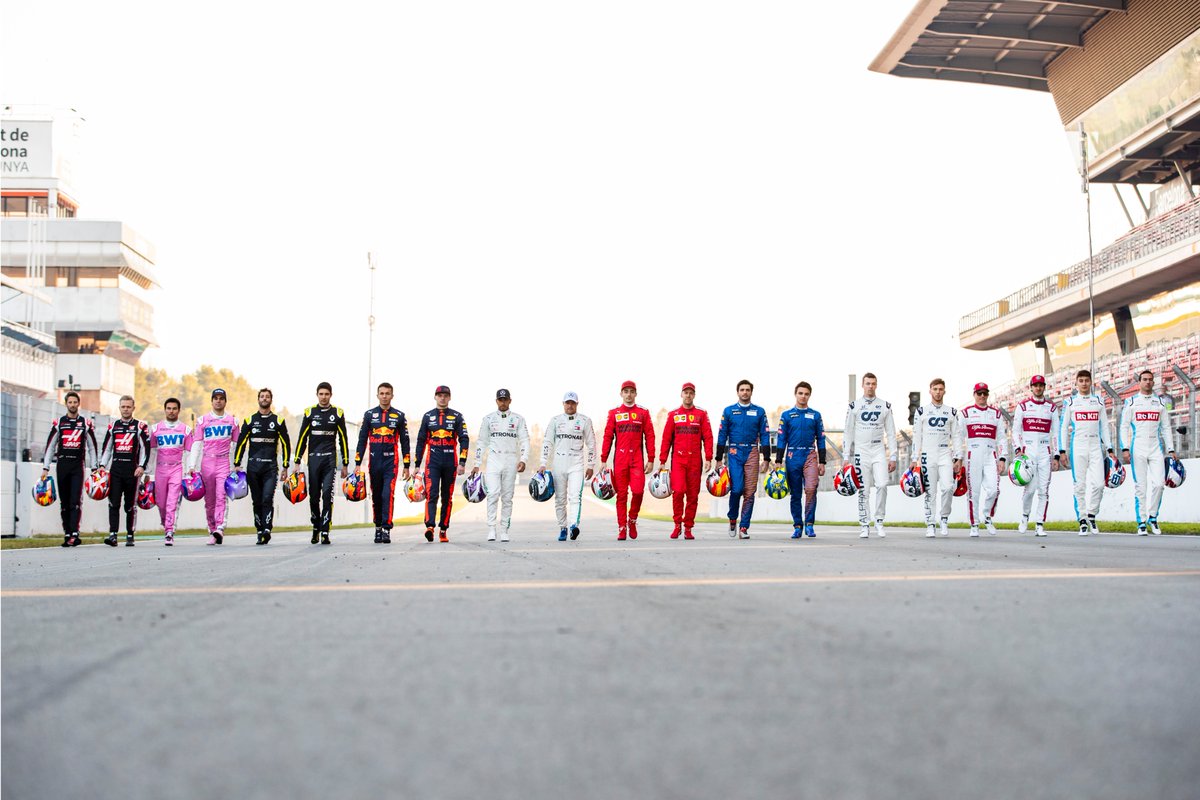 F1's tweet image. Our 2020 line-up 🤩

#F1 #F1Testing