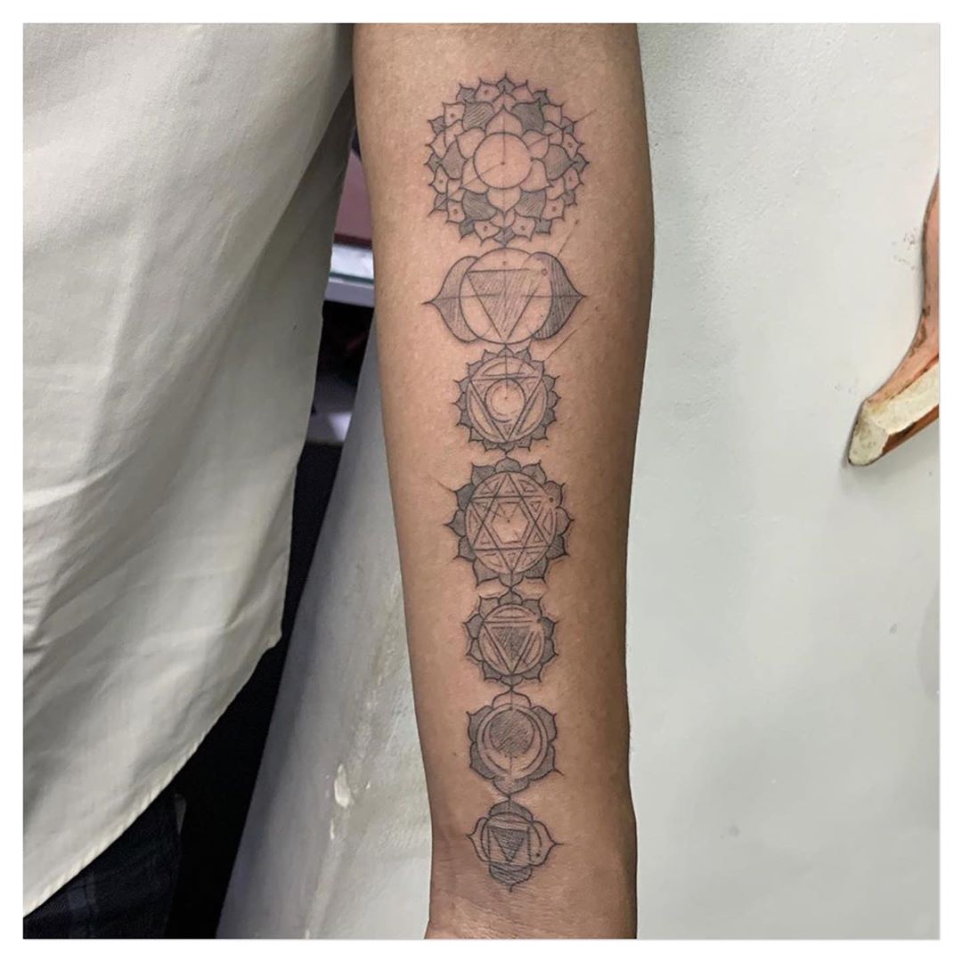 Sacred Throat and Heart Chakra Tattoo Design | Tania Marie