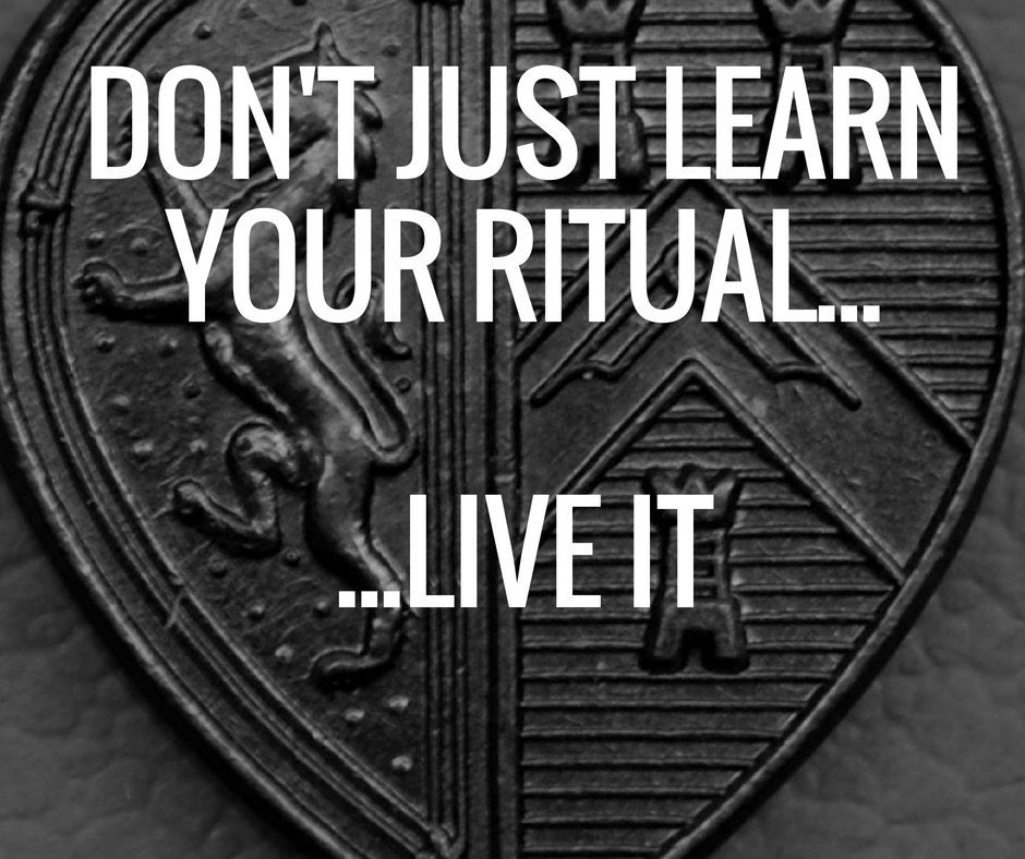 🧐 MASONIC TEACHING | As Freemasons, we regularly read and perform ritual at our meetings for moral meaning. Key to this actually having purpose is for us to internalise what is being said rather than simply reciting it without application