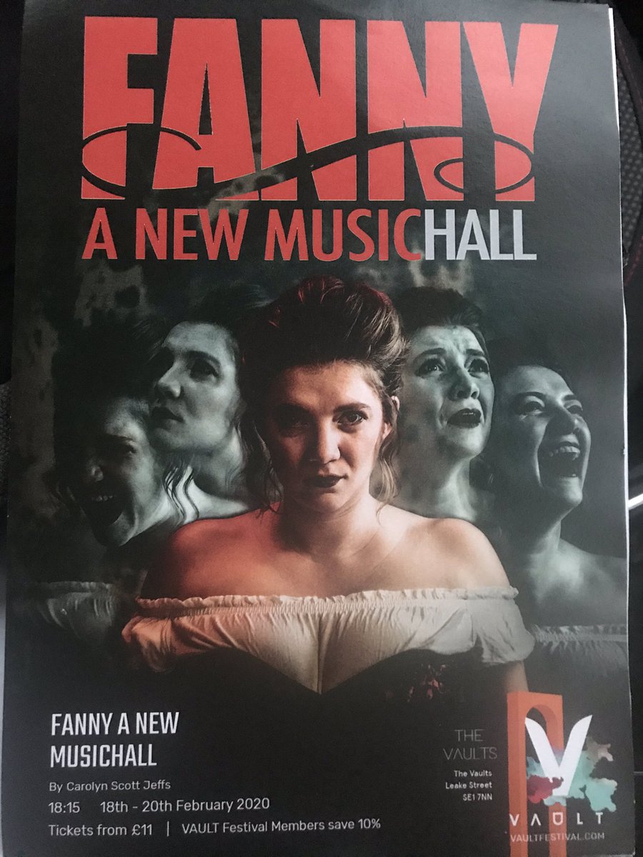 Fantastic performance by <a href="/lizziewofford/">Lizzie Wofford 🎙</a> last night in <a href="/FannyMusichall/">Fanny A New Musichall</a> . A powerful and moving story about Elsie delivered with confidence, passion and great delivery of some music hall classics with a modern twist.