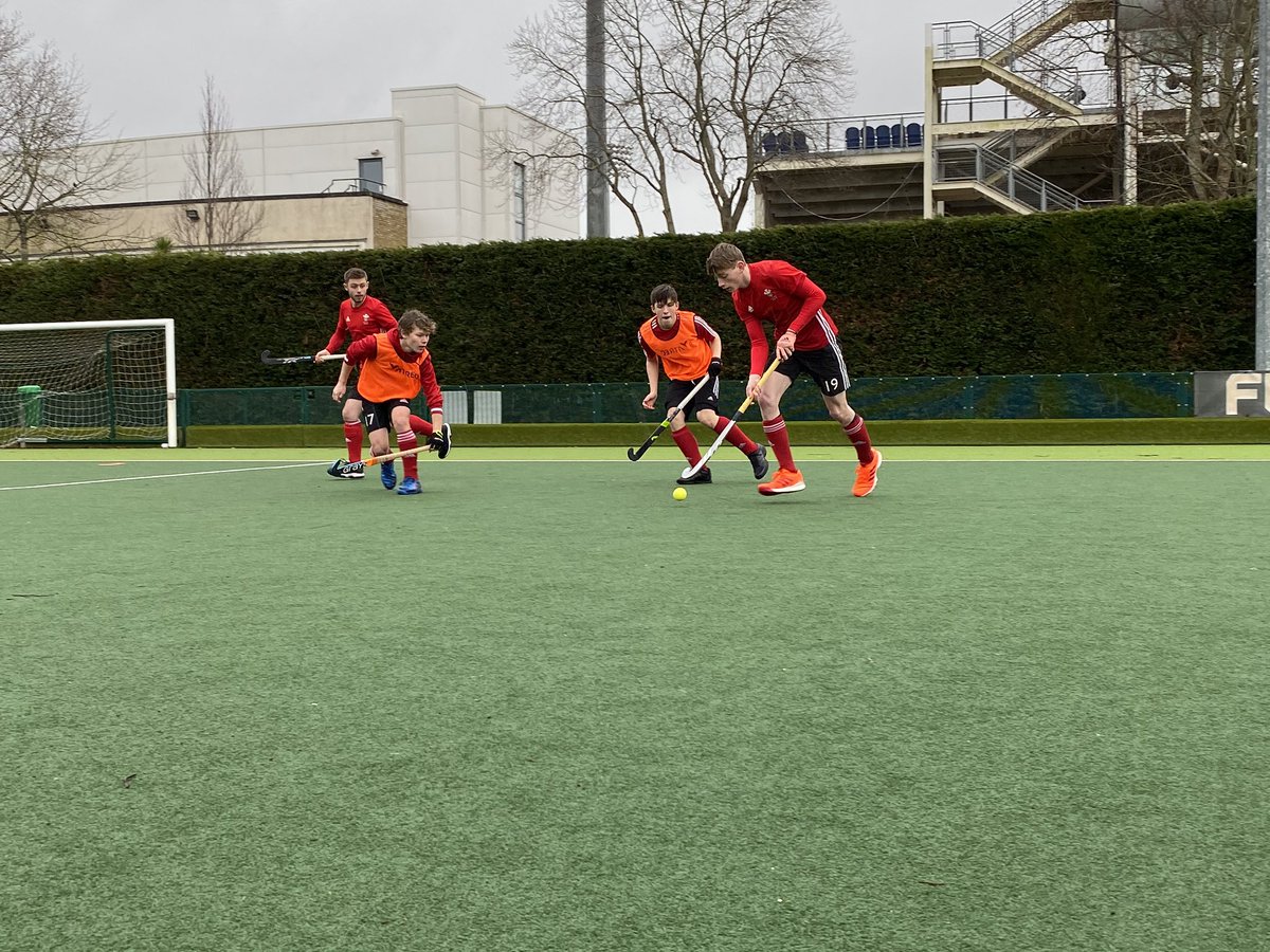 HockeyWales's tweet photo. The NAG Boys are on the pitch for their final day of their half term training camp. They have been putting in a big shift in preparation for their Scotland Test Series in Easter! #PlayingForTheDragon🐉 (JG) https://t.co/RKAXiM22ES