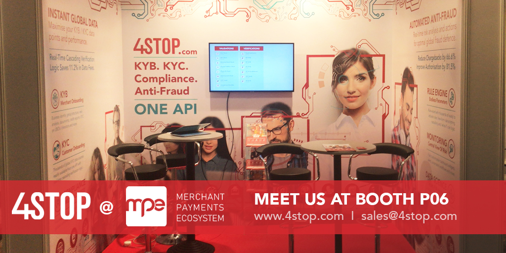 FourStop's tweet photo. We're geared up for another brilliant day at #MerchantPaymentEcosystem. Come meet us at booth P06 or visit https://t.co/vGVb12Wtqx to learn how you can leverage data-driven #FraudPrevention technology with on-demand #KYC to #CombatFraud, drive #CustomerRetention and loyalty. https://t.co/TqBA6hNw75
