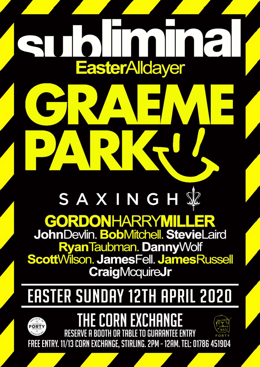 DjJohnDevlin's tweet photo. Easter Sunday 12th of April, Stirling.. get involved!! #allabouthousemusuc https://t.co/o6UHi5l1Tk