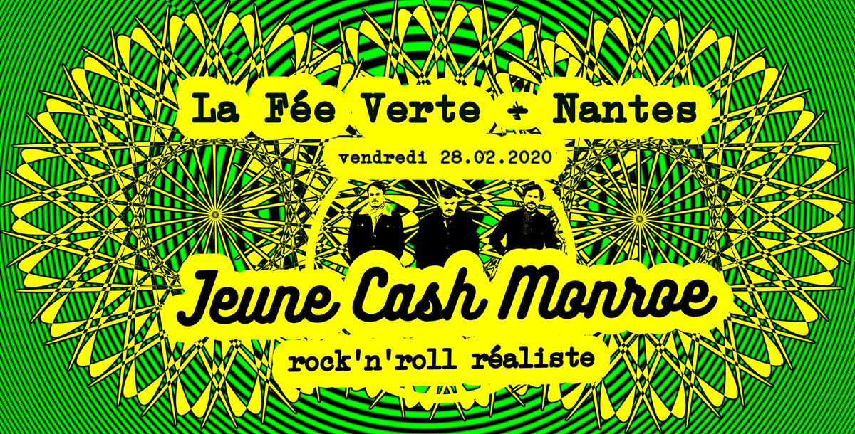 JeuneCashMonroe's tweet photo. Jeune Cash Monroe ● concert à la Fée Verte 
Vendredi 28/02 #Nantes 
Event➡️ https://t.co/sd4x0805wv https://t.co/e2bmE6VV8L