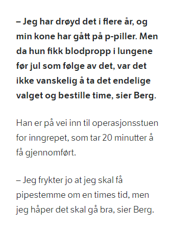 skattebu's tweet photo. For all del, det er bra at flere menn steriliserer seg men la oss bare ta inn over oss at i dette tilfellet måtte kona nesten DØ før han tenkte at kanskje han også kunne bidra her https://t.co/R5R6uR68b1