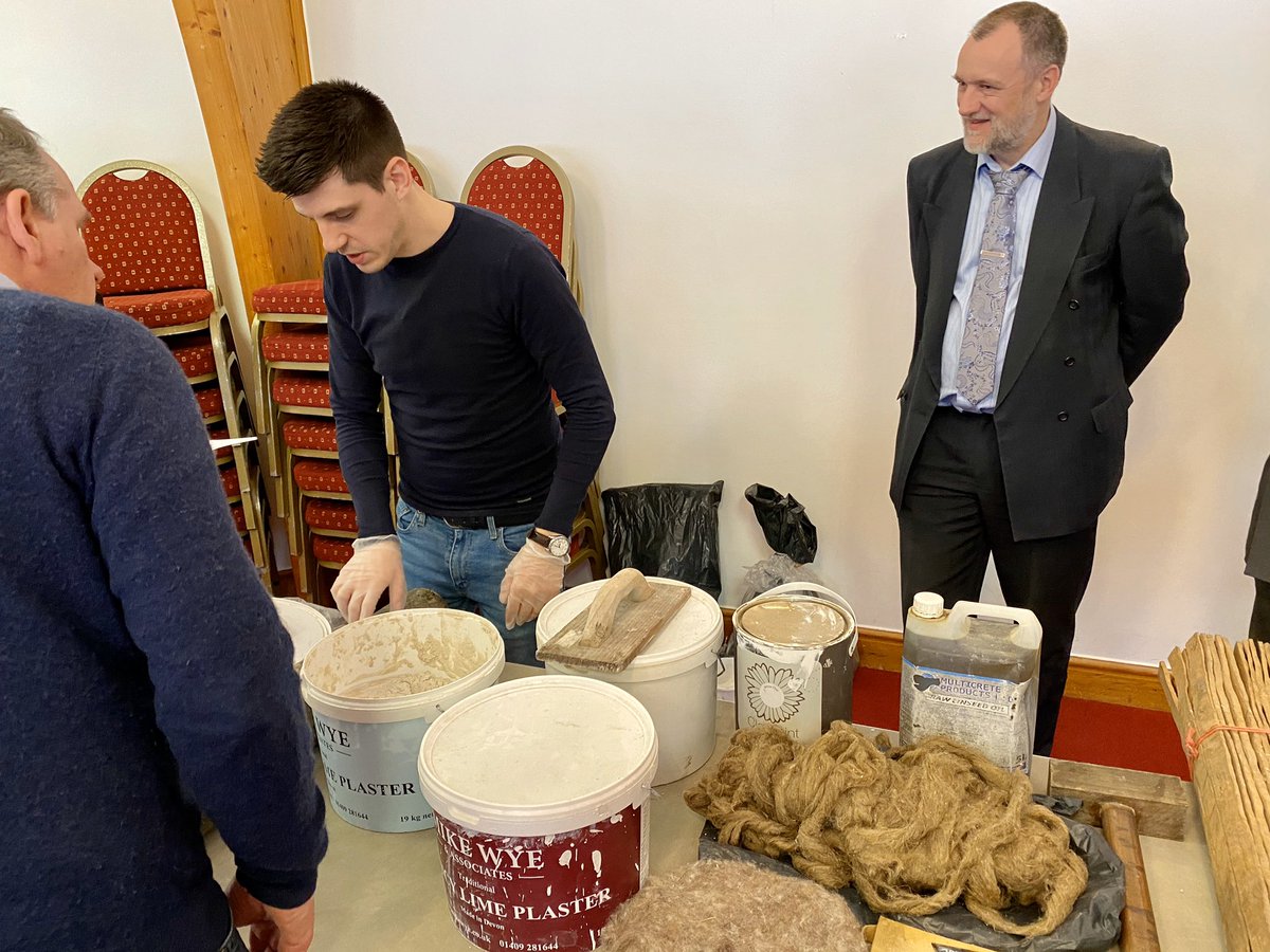 Wealden Business Group, business networking this morning - our newest member Pete Boungarzone, Meadow &amp; Mayfair, showing some of his traditional tools &amp; materials <a href="/TenterdenTown/">My Tenterden</a> <a href="/WealdenBG/">WealdenBG</a>