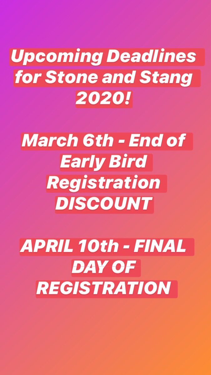 Walking_theUP's tweet photo. Upcoming Deadlines for #StoneAndStang2020:
March 6th - End of Early Bird Discount
April 10th - FINAL Day of Registration.
#UnnamedPath #queer #pagan #witch #MenWhoLoveMen #gay #bisexual #transgender #magic #gathering #camping https://t.co/AklM1MT6mu