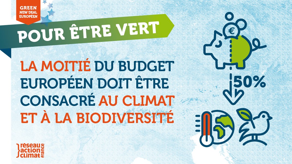 Les Chefs d’États européens se réunissent demain lors d'un Sommet exceptionnel pour parler du Budget européen pour 2021-2027. 

A l'heure du #EUGreenDeal, l'Europe a besoin d'un budget   qui réponde à l'urgence climatique 💶

#EUCO #MFF 
1/4